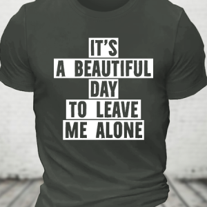 Leave Me Alone Cotton T-Shirt, Tops, Lilicloth.com