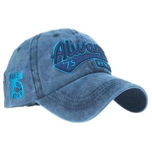 COATED WASHED BASEBALL HAT, Men, color:Purplish blue|size:One-size, catalog Noracora shop