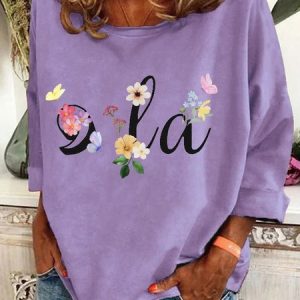 Floral Kamala Comma La Casual Sweatshirt, Hoodies&Sweatshirts, Lilicloth.com