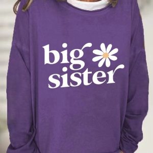 Big Sister Casual Sweatshirt, Hoodies&Sweatshirts, Lilicloth.com