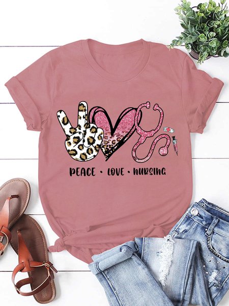 Peace Love Nursing Women's Short Sleeve T-Shirt, T-shirts, Lilicloth.com