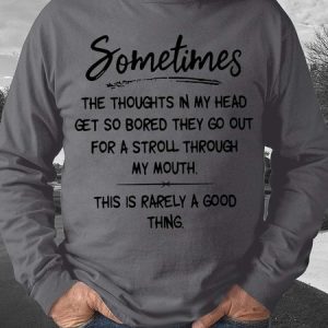 Men Sometimes The Thoughts In My Head Rarely A Good Thing Crew Neck Regular Fit Sweatshirt, Hoodies&Sweatshirts, Lilicloth.com