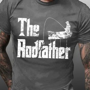 Fishing Lovers Gift The Rodfather Men's T-Shirt, T-shirts, Lilicloth.com