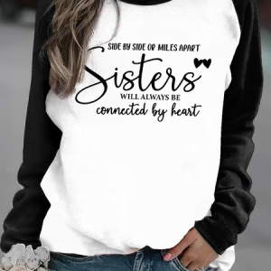 Women Casual Loose Valentine's Day Sweatshirt, Hoodies&Sweatshirts, Lilicloth.com