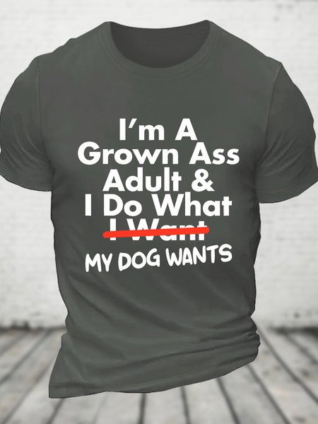 I’m A Grown Ass Adult And I Do What I Want Cotton T-shirt, T-shirts, Lilicloth.com