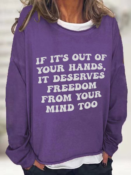 Out Of Your Hands Casual Sweatshirt, Hoodies&Sweatshirts, Lilicloth.com