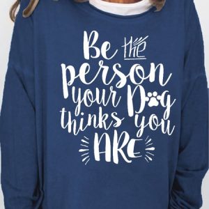 Womens Dog Lover Dog Paw Letters Sweatshirt, Hoodies&Sweatshirts, Lilicloth.com
