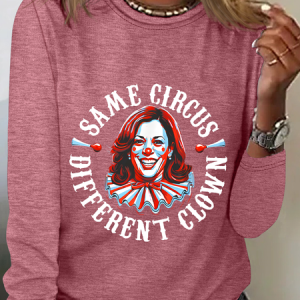 Same Circus - Different Clown Casual Long Sleeve Shirt, Long sleeves, Lilicloth.com
