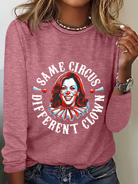 Same Circus - Different Clown Casual Long Sleeve Shirt, Long sleeves, Lilicloth.com