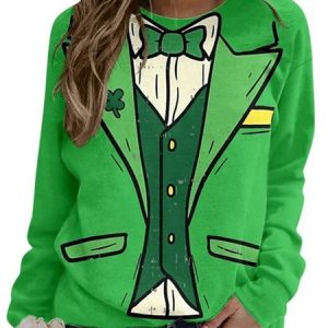 Women's St. Patrick's Day Casual Sweatshirt, Hoodies&Sweatshirts, Lilicloth.com