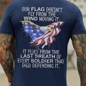 Our Flag Does Not Fly The Wind Moving It Men's Short Sleeve T-Shirt, T-shirts, Lilicloth.com