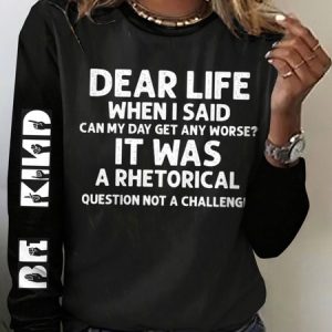 Casual Text Letters Crew Neck Short Sleeve T-shirt, T-shirts, color:Black|size:5XL, catalog Noracora shop