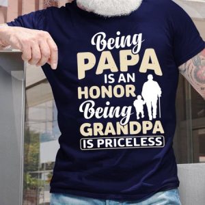 Being Papa Is An Being Grandpa Is Priceless Men's T-Shirt, T-shirts, Lilicloth.com