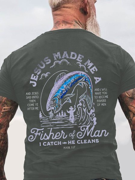 Christian Shirts For Christian Fisher Back Cotton T-shirt, T-shirts, Lilicloth.com