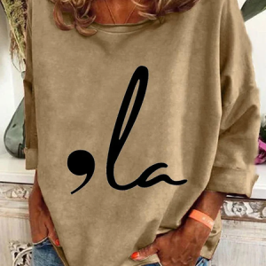 Women's La Cat Voting Print Casual Sweatshirt, Hoodies&Sweatshirts, Lilicloth.com