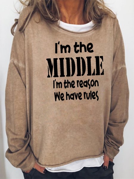 I'm The Middle Sweatshirt, Hoodies&Sweatshirts, Lilicloth.com