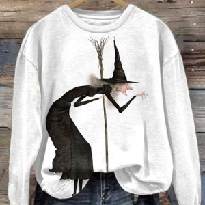 Women'S Halloween Printed Crew Neck Sweatshirt, Hoodies&Sweatshirts, Lilicloth.com
