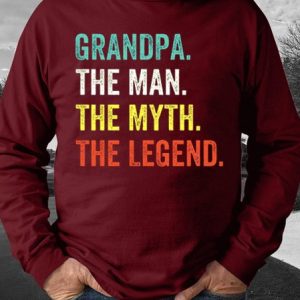 Grandpa funny letter print round neck long sleeve sweatshirt, Hoodies&Sweatshirts, Lilicloth.com