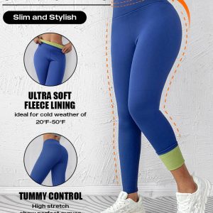 ChicMe ShapeLift Fleece Lined Active Pants Thick Soft Tummy Control Termal Warm Winter Shaping Pants, women Active Pants, ChicMe catalog