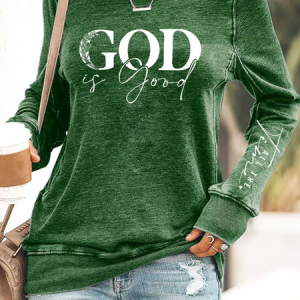 Women's Casual Faith Sweatshirt, Hoodies&Sweatshirts, Lilicloth.com