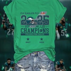 Eagles Football 2025 Champion T-Shirt, T-shirts, Lilicloth.com