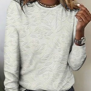 Flower Art Long Sleeve T-shirt, Long sleeves, Lilicloth.com