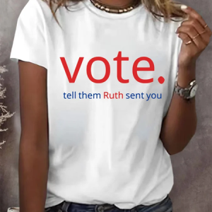 Women'S Round Neck Casual Printed T-Shirt, T-shirts, Lilicloth.com