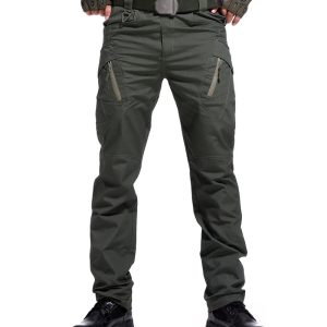 Men's Fashion Metal Zipper Outdoor Special Forces Combat Trousers, Tactical Pants,  COTOSEN