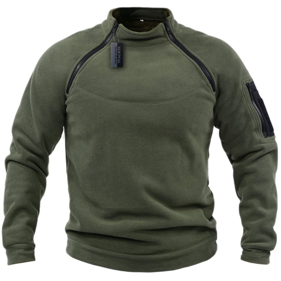 Mens Outdoor Fleece Warm And Breathable Tactical Sweatshirt, Tactical Sweatshirts & Hoodies, COTOSEN