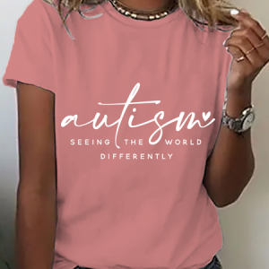 Autism Awareness Quote Cotton T-Shirt, T-shirts, Lilicloth.com