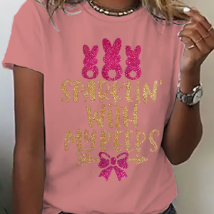 Sparklin' With My Peeps Cotton T-Shirt, T-shirts, Lilicloth.com