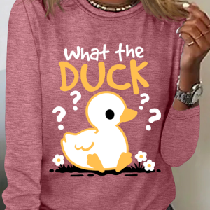 What The Duck Long Sleeve Shirt, Long sleeves, Lilicloth.com