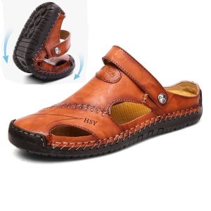Men's Genuine Leather Two Wear Beach Sandals, FOOTWEAR, WAYRATES