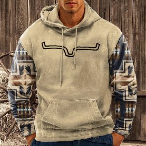 Aztec Cowboy Men's Hoodie, Hoodies&Sweatshirts, WAYRATES
