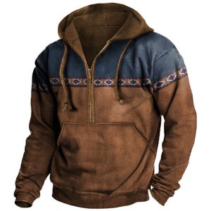 Aztec Vintage Men's Hoodie, Hoodies&Sweatshirts, WAYRATES