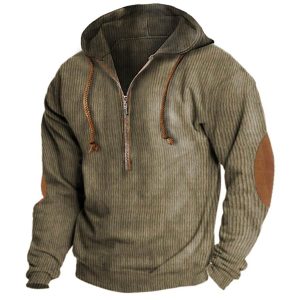 Men's Outdoor Tactical Half Zip Hoodie, Hoodies&Sweatshirts, WAYRATES