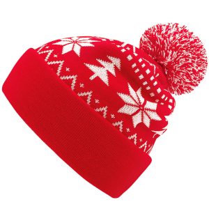 Unisex Christmas Fur Ball Knitted Hat, Hats, WAYRATES