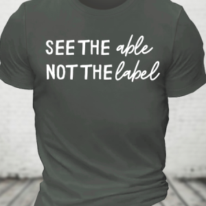 See The Able Not The Label Autism Cotton T-Shirt, T-shirts, Lilicloth.com