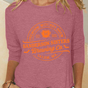 Sanderson Sister Brewing Co Casual Long Sleeve Shirt, Long sleeves, Lilicloth.com