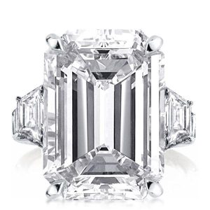 emerald cut engagement rings - Italo Emerald Cut Ring Three Stone Engagement Ring, Italo jewelry - Online Catalog