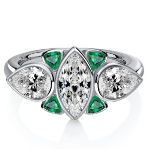 Vintage engagement Rings - Italo Marquise Cut Vintage Art Deco Ring Wedding Rings For Women, Italo jewelry - Online Catalog