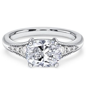 vintage engagement rings - Italo Vintage Cushion Cut Engagement Rings For Women, Italo jewelry - Online Catalog