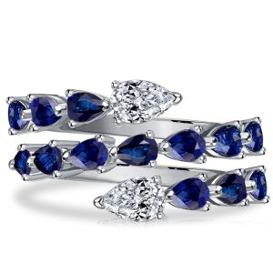 unique engagement rings - Italo Pear Shaped Wedding Rings Twist Ring For Women, Italo jewelry - Online Catalog