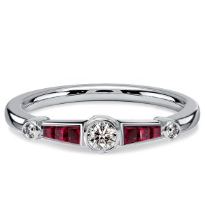 vintage engagement rings - Italo Bezel Setting Ruby Vintage Engagement Rings For Women, Italo jewelry - Online Catalog