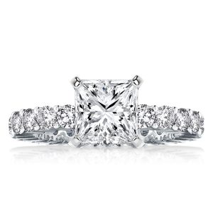classic engagement rings - Italo Princess Cut Eternity Engagement Ring For Women, Italo jewelry - Online Catalog