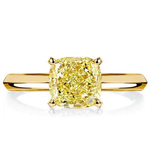 classic engagement rings - Italo Gloden Yellow Topaz Cushion Cut Engagement Rings Solitaire, Italo jewelry - Online Catalog