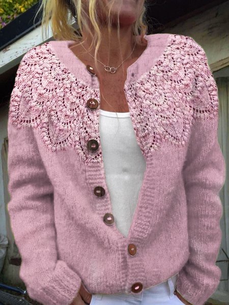 Casual Regular Fit Cardigan, Cardigans, Lilicloth.com - Image 2