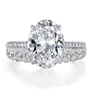 bridal sets - Italo Oval Created White Sapphire Bridal Set, Italo jewelry - Online Catalog