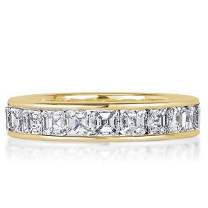 eternity band - Asscher Cut Eternity Wedding Band For Women, Italo jewelry - Online Catalog