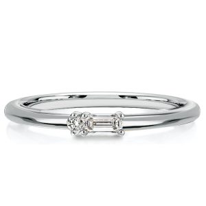 classic band - Italo Baguette Cut Classic Wedding Band Morse Code Ring, Italo jewelry - Online Catalog